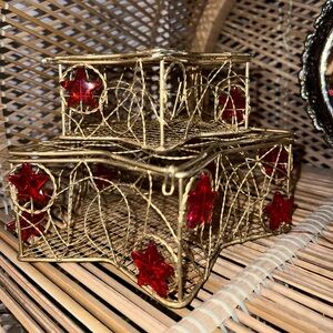 Pier one Decorative Celestial Nesting trinket Boxes